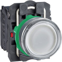 Switch Push Button N.O./N.C. DPST Flush Round Button 6A 600VAC 600VDC Screw Clamp Panel Mount - XB5AW31B5