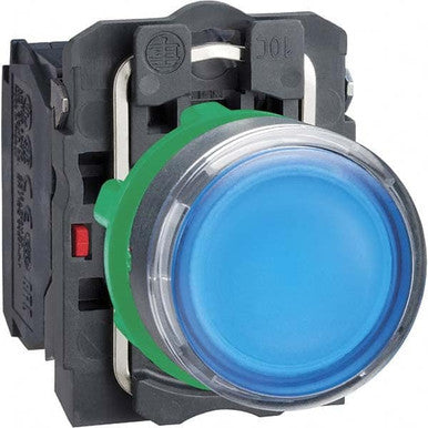Illuminated Pushbutton, 22MM, 110-120V, Led, Blue, 1 NO/1 Nc, Harmony XB5 Series - XB5AW36G5