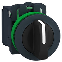 Antimicrobial Selector Switch, Flush, 30MM, 3-POS, Spring Return to Center, 2NO - XB5FD53