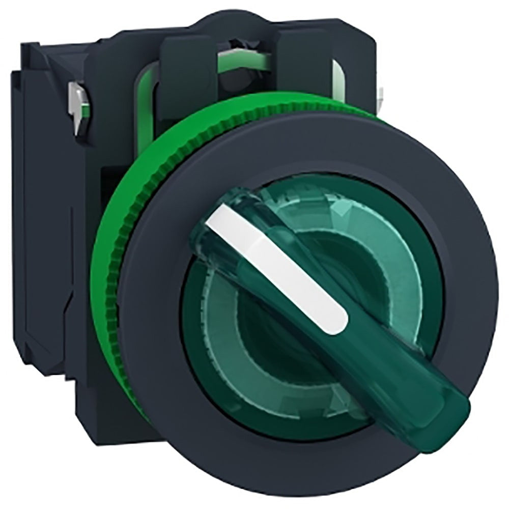 Illuminated Selector Switch, 90°, Latching Function, Screw Clamp Terminal - XB5FK123M5