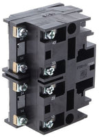 Double contact block, Harmony XAC, spring return, single speed, snap action, 2NO - XESD1191