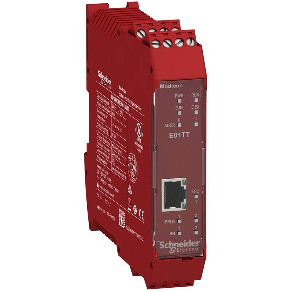 Speed monitoring 1 TTL encoder expansion module with screw term - XPSMCMEN0100TT