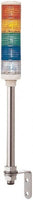Tower Light Assembly, 24V, Red, Orange, Green, Blue, Clear, 40 mm Dia., 543 1/2 mm Height, LED - XVC4B5