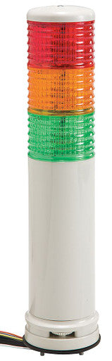 Tower Light Assembly, 100 to 240V, Red, Orange, Green, 60 mm Dia., 312 mm Height, LED - XVC6M35SK