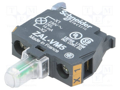Electric XB5 Light Block LED Yellow 230- 240 V Screw terminal - ZALVM5