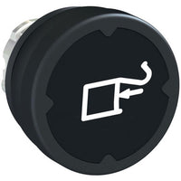 22MM HARSH PB, BLACK, W/ MARKING | Schneider Electric ZB4BC28040 - ZB4BC28040