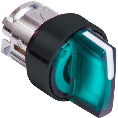 3POS Illum Spring Ret Selector Green Blk Bezel | Schneider Electric ZB4BK15337 - ZB4BK15337
