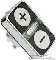 Metal Illum Flush Two Button Pilot White/white | Schneider Electric ZB4BW7A1715 - ZB4BW7A1715
