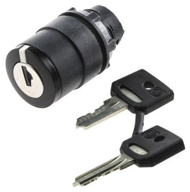 SCHNEIDER ELECTRIC ZB5AG212 Non-Illum Selector Swtch, 22mm, 2 Pos, Keyd - ZB5AG212