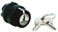 Keylock Switch, 2 Positions, Quick Connect Terminal, Keylock Actuator, Panel Mount - ZB5AG412