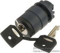 Keyswitch Head 22MM Dia 2 Position Spring Return Key Ronis 458A Removable in Left Position - ZB5AG610