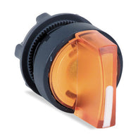 Selector Switch Head, 3-POS, Orange, Spring Return-center, Harmony XB5 Series - ZB5AK1553