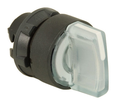 Selector Switch Head, 3-POS, White, Spring, Right-center, Harmony XB5 Series - ZB5AK1813
