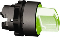 Selector Switch Head, 3-POS, Green, Spring, Right-center, Harmony XB5 Series - ZB5AK1833