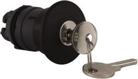 Pushbutton, waistband round, black, front ring black, mounting Ø 22 mm, ZB5AS12 - ZB5AS12
