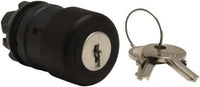Pushbutton, waistband round, black, front ring black, mounting Ø 22 mm, ZB5AS72 - ZB5AS72
