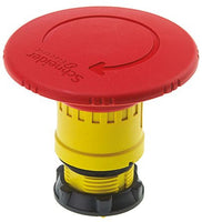 Switch part; E-Stop pushbtn operator; Push-latch turn-rls; Red 60mm btn; 22mm mnt - ZB5AS864