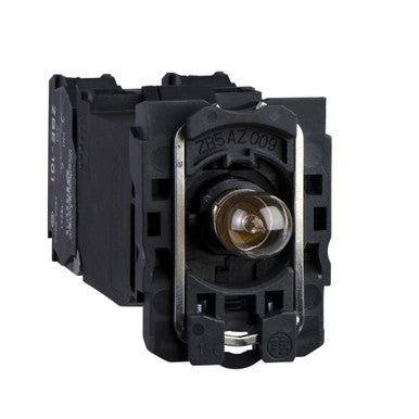 Lamp socket, BA9s, orange, 400 V, screw connection, ZB5AW05D55 - ZB5AW05D55