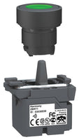 Complete ZB5R push button with transmitter, green cap without marking ; RoHS Compliant: Yes - ZB5RTA3