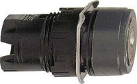 Key switch, unlit, groping, waistband round, front ring black, mounting Ø 16 mm, ZB6AGT - ZB6AGT
