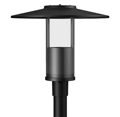 Indirect LED Post Light - Watt Selectable 40W/30W/20W/12W - Color Selectable 30K/40K/50K - 120-277V - 0-10V Dimmable - Black Finish