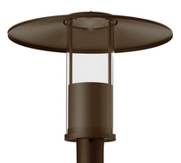 Indirect LED Post Light - Watt Selectable 40W/30W/20W/12W - Color Selectable 30K/40K/50K - 120-277V - 0-10V Dimmable - Bronze Finish