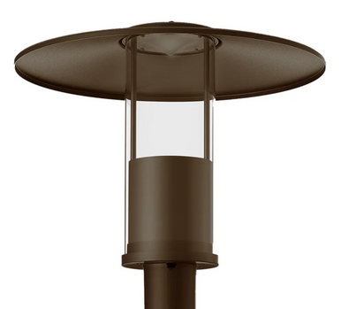 Indirect LED Post Light - Watt Selectable 40W/30W/20W/12W - Color Selectable 30K/40K/50K - 120-277V - 0-10V Dimmable - Bronze Finish