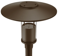 Indirect LED Post Light - Watt Selectable 40W/30W/20W/12W - Color Selectable 30K/40K/50K - 120-277V - 0-10V Dimmable - Silver Finish