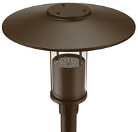 Indirect LED Post Light - Watt Selectable 40W/30W/20W/12W - Color Selectable 30K/40K/50K - 120-277V - 0-10V Dimmable - Bronze Finish