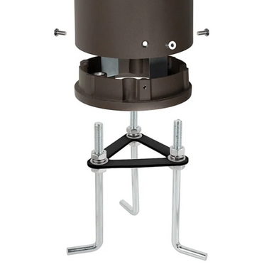 LED Bollard Lights - For Commercial Driveways and Parking Lots - Lens Free Cone Head - 24/19/14W - 3000 Max Lumens - Color Selectable 30K, 40K, 50K - Bronze Finish