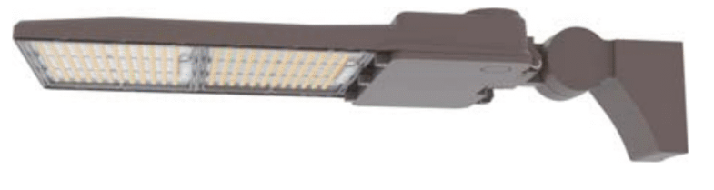 300 Watt LED Parking Lot Area Light - Adjustable Pole Mount with Motion Sensor - 41000 Lumens - 5000K Daylight - 120-277V - Bronze Finish