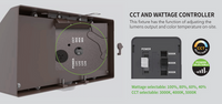 LED Cut Off Wallpack - Watt Selectable 95W/76W/57W/38W - 13800 Max Lumens - Color Selectable 30K/40K/50K - 120-277V - Bronze Finish - With Integrated Photocell