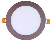 6 Inch Edge Lit Recessed LED Downlight - 12 Watt- 1000 Lumens - Color Selectable 27K/30K/35K/40K/50K - 120V - Dimmable - Black Finish - Recessed Can Not Required