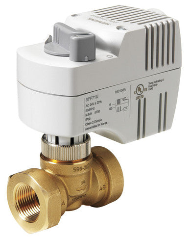 Threaded Globe Valve, NO, Brass, 3/4 in NPT - 243-00212