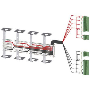 Accessory for 3KC8 Power supply cable for connection at the top 4-pole for 630 - 3KC98313