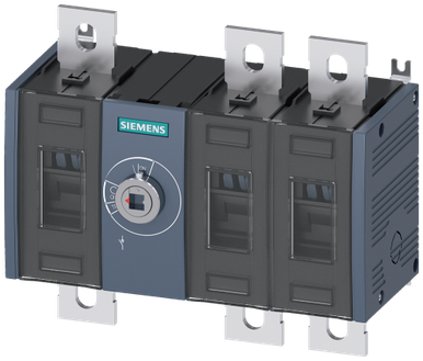 Switch Disconnector 250A, Size 3, 3 Pole Front Operating Mechanism Center Without Handle - 3KD3830-0PE20-0