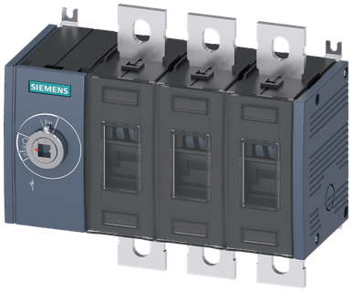 Switch Disconnector 400 A, Size 3, 3-POLE Front Operating Mechanism Left Basic Unit Without - 3KD42300PE100