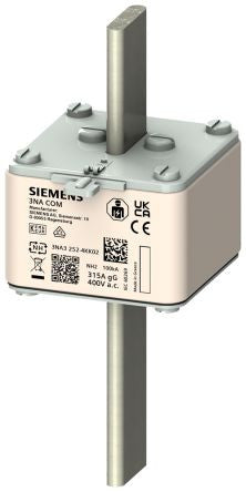 Electric Fuse, 160A, 400VAC, 100000A (IR), Inline/holder, NH2 - 3NA32364KK04