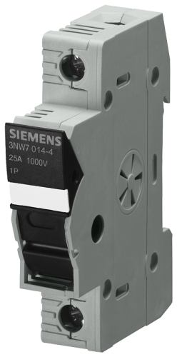 Sentron, Cylindrical Fuse Holder, 10 X 38 Mm, 1-POLE, in: 30 A, Ue DC: 1000 V, Led Signal De - 3NW7014-4