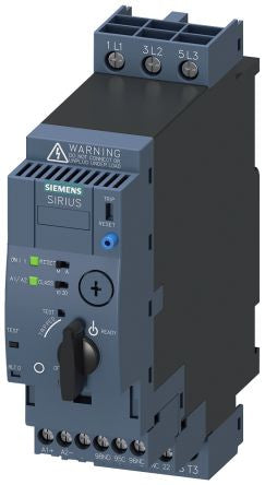 Reversing IEC Magnetic Motor Starter, No Enclosure NEMA Rating, 24V AC/DC, 3 Poles, 1NO/1NC - 3RA6120-1DB32
