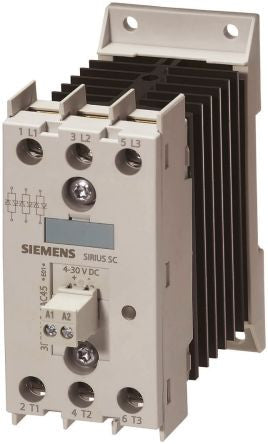 Siemens 3RF2450-1AC45, Ss Contactor, 50A, 48-600V, 3P, 4-30Vdc, Zp, Screw - 3RF2450-1AC45