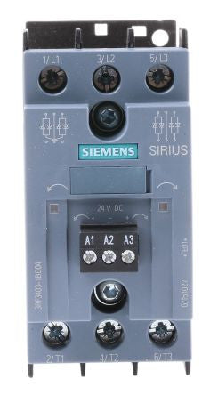 Solid-state Contactor 3-PH 3RF3 AC53 3.8A 40 Degrees C 48-480V / 24V DC Reverse Switching - 3RF34031BD04