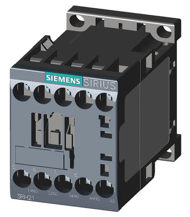 Siemens 3RH2131-1BF40, 3-N/O & 1-N/C Poles, 10 Amps, 110VDC Coil, Control Relay - 3RH21311BF40