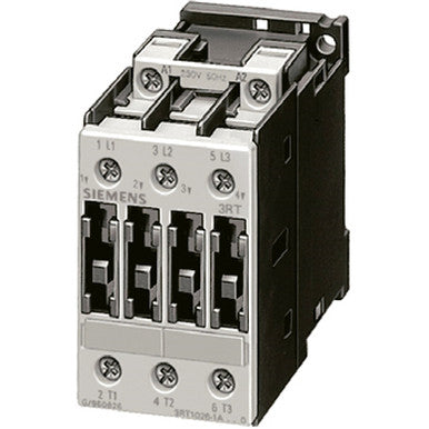 Contactor; Non-Reversing; 24VAC Coil; 9A; 3-Pole; Size S0; DIN Rail; SIRIUS - 3RT1023-1AC20