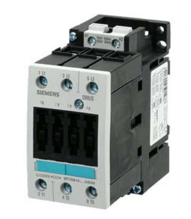 Siemens 3RT1033-1AK60, 3 Pole, 28 Amps, 120VAC Coil, IEC Rated Contactors - 3RT1033-1AK60