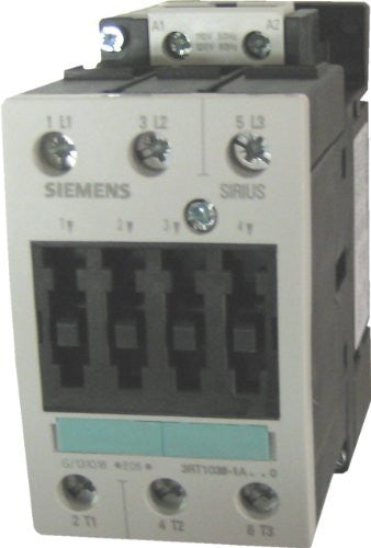 AC Contactor, 3P, 60A 690VAC(Contact), 55A 110VDC(Contact), 10.71W (Coil), AC Input(Coil) - 3RT1036-1AK60