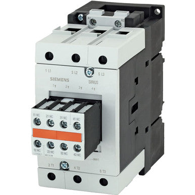 Siemens Power contactor, AC-3 80 A, 37 kW - 3RT1045-1BB48-3MA1