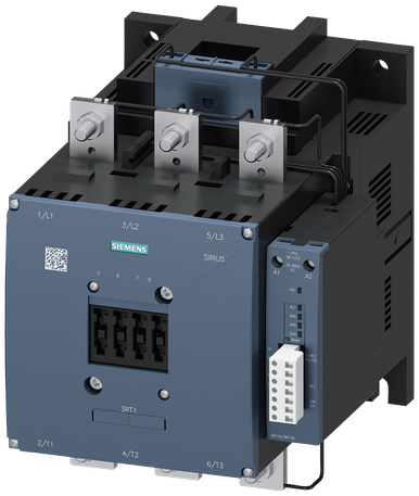 Power contactor, AC switching Contactor, AC-3e, 400 A/200 kW/400 V, 3-pole, 96-127 V AC/DC, PLC-IN o - 3RT1075-6PF35