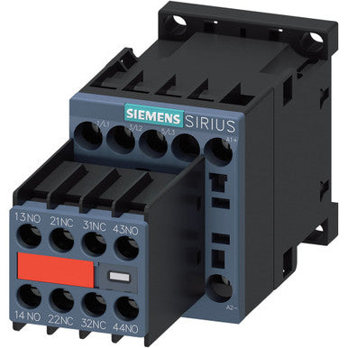 POWER CONTACTOR, AC-3 12 A, 5.5 KW / 400 V 2 NO + 2 NC, 24 V DC WITH DIODE INTEGRATED 3-POLE - 3RT20171FB443MA0