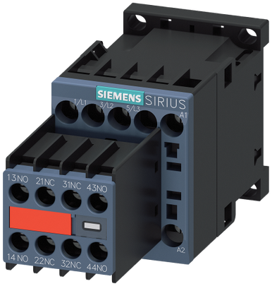 AC Contactor, 3P, 22A 690VAC(Contact), 20A 110VDC(Contact), 4.85W (Coil), AC Input(Coil) - 3RT20181AN243MA0
